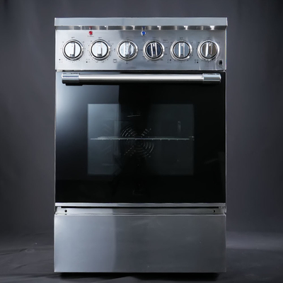 24''ระยะไฟฟ้าอิสระ 4 ธาตุเตาไฟฟ้ากับเตาอบ 80L / 2.8 Cu.Ft