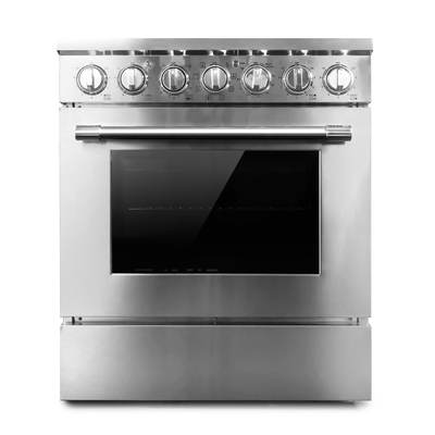 เตาอบไฟฟ้าพร้อมเตาอบ 30 นิ้ว ระยะไฟฟ้าอิสระ 124L / 4.4 Cu.Ft 12kW