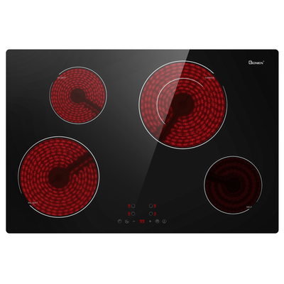 30 นิ้ว ไฟฟ้า 220-240V ใส่ใน เซรามิค หม้อเตา Top 4 Burners 6900W